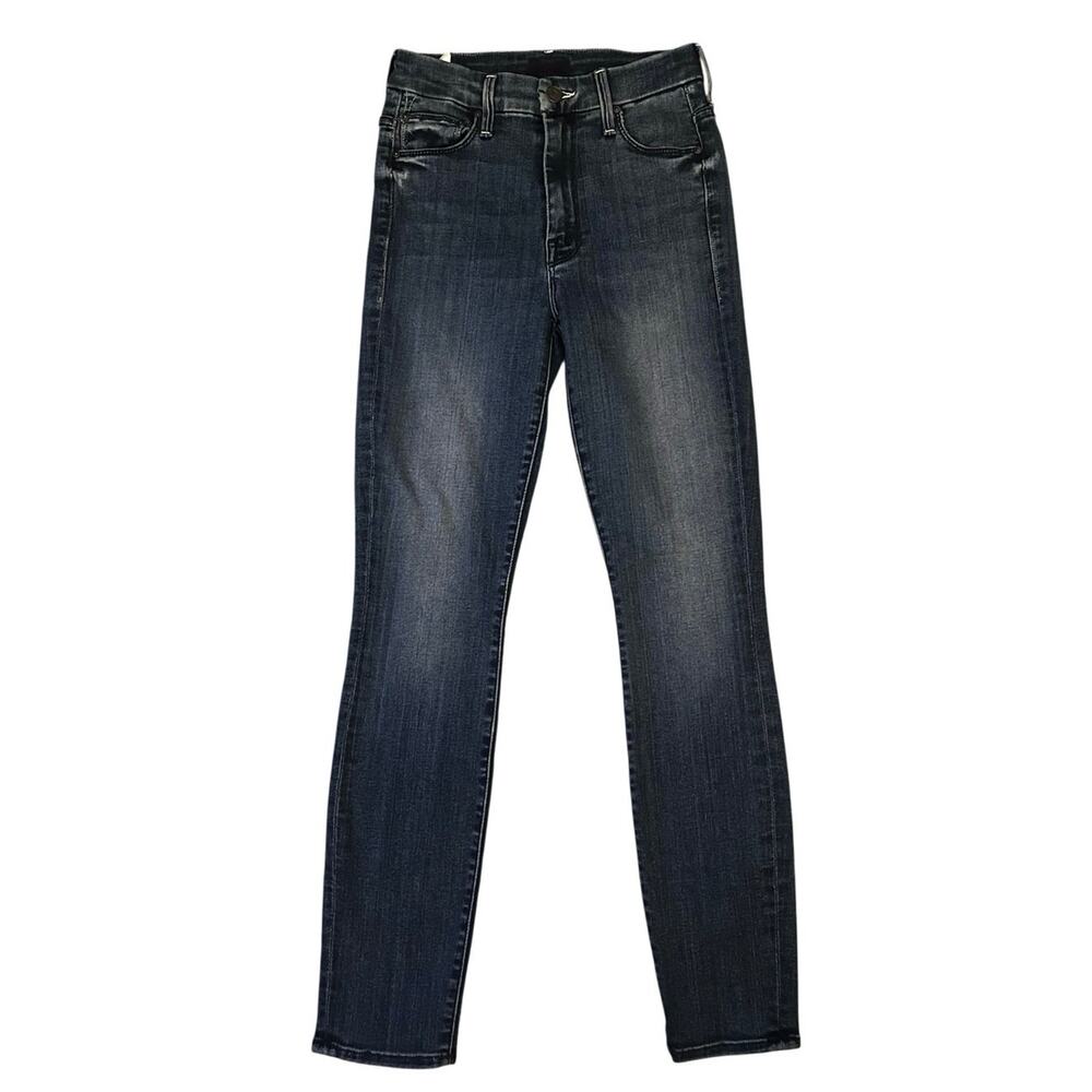 MOTHER Looker Ankle Watch Me Jeans Size 24 High Rise Skinny Dark Wash Denim